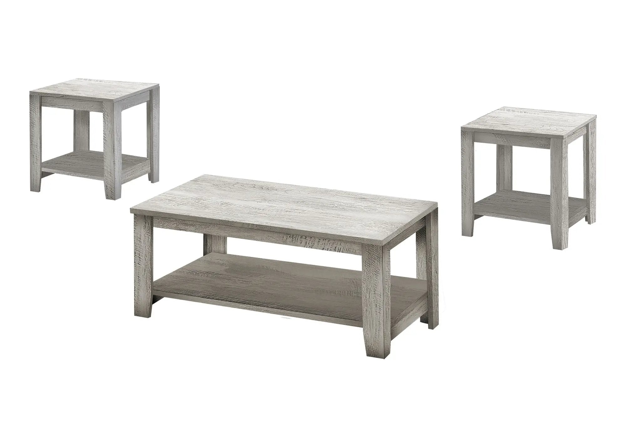 Table Set, Coffee, End, Side, Accent, Living Room, Transitional (Set of 3) by HouseOfZazla