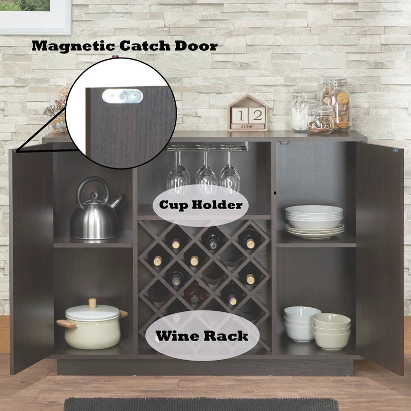 Hazen - Wine Cabinet - Espresso by Unique Piece Furniture