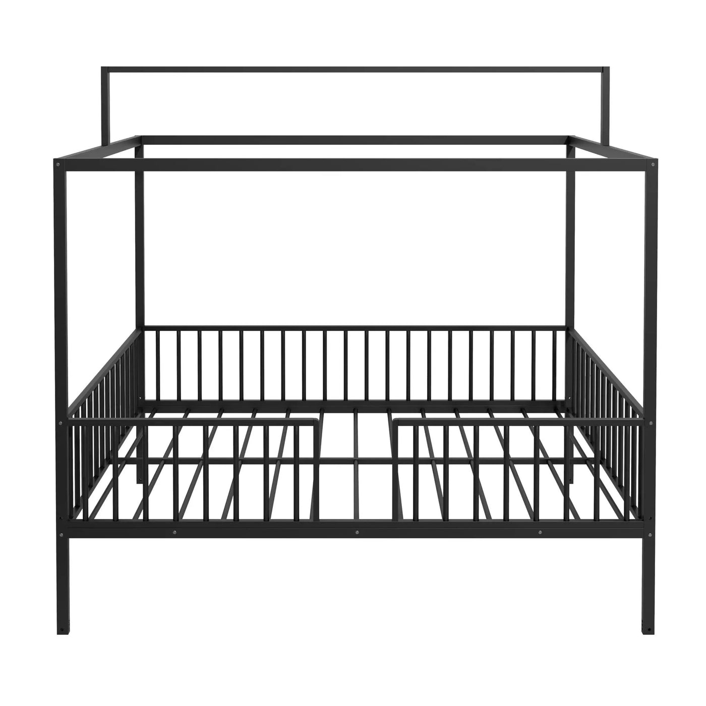 3 In 1 Convertible Montessori Floor Bed With Fenced Support by HouseOfZazla