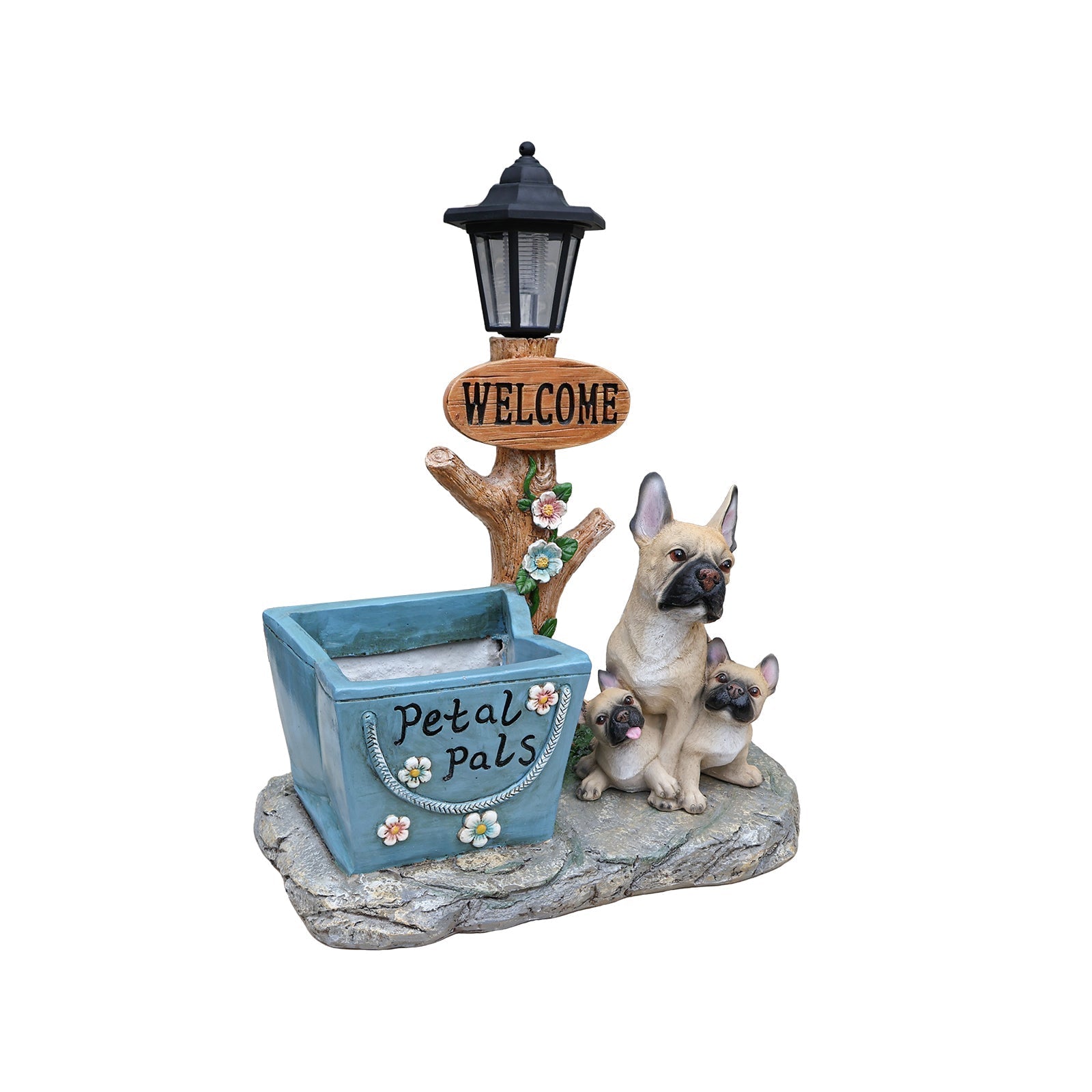 French Bulldog Family Planter Statue by HouseOfZazla