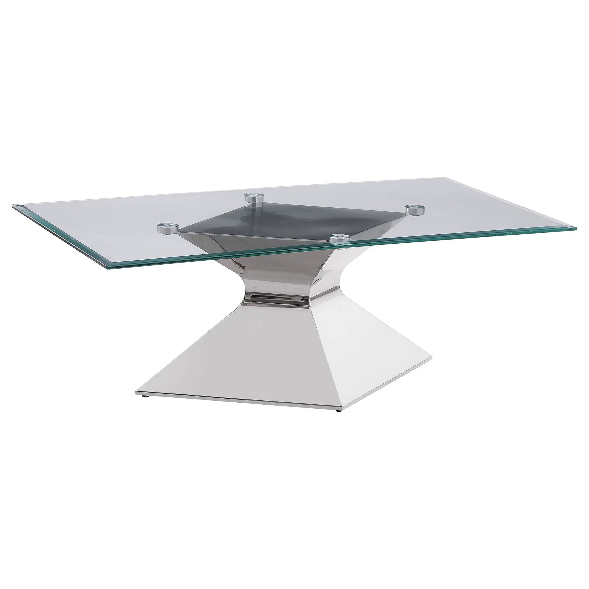 Jenny 2-piece Rectangular Coffee and End Table Set Chrome by Unique Piece Furniture