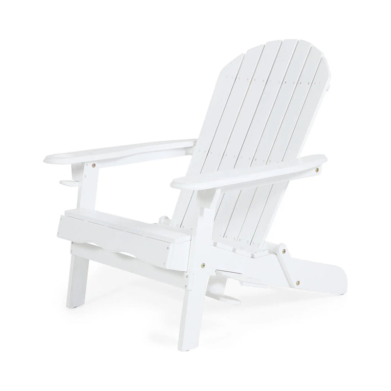 Zenithia Outdoor Foldable Adirondack Chair with 2 Cup Holders by HouseOfZazla