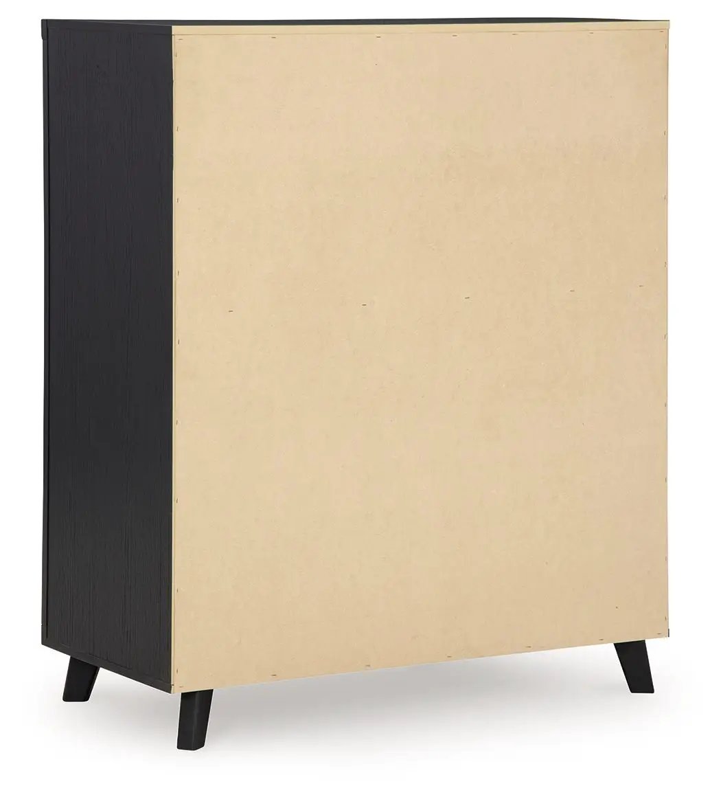 Danziar - Five Drawer Wide Chest - Black by Unique Piece Furniture