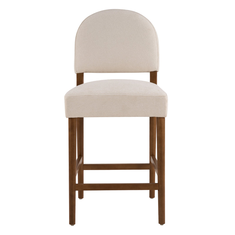 26'' Seat Height Fabric & Rubberwood Bar Stool by HouseOfZazla