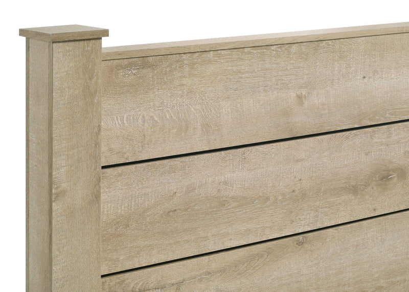 Oakglen 55-inch Queen Panel Bed Weathered Oak by Unique Piece Furniture