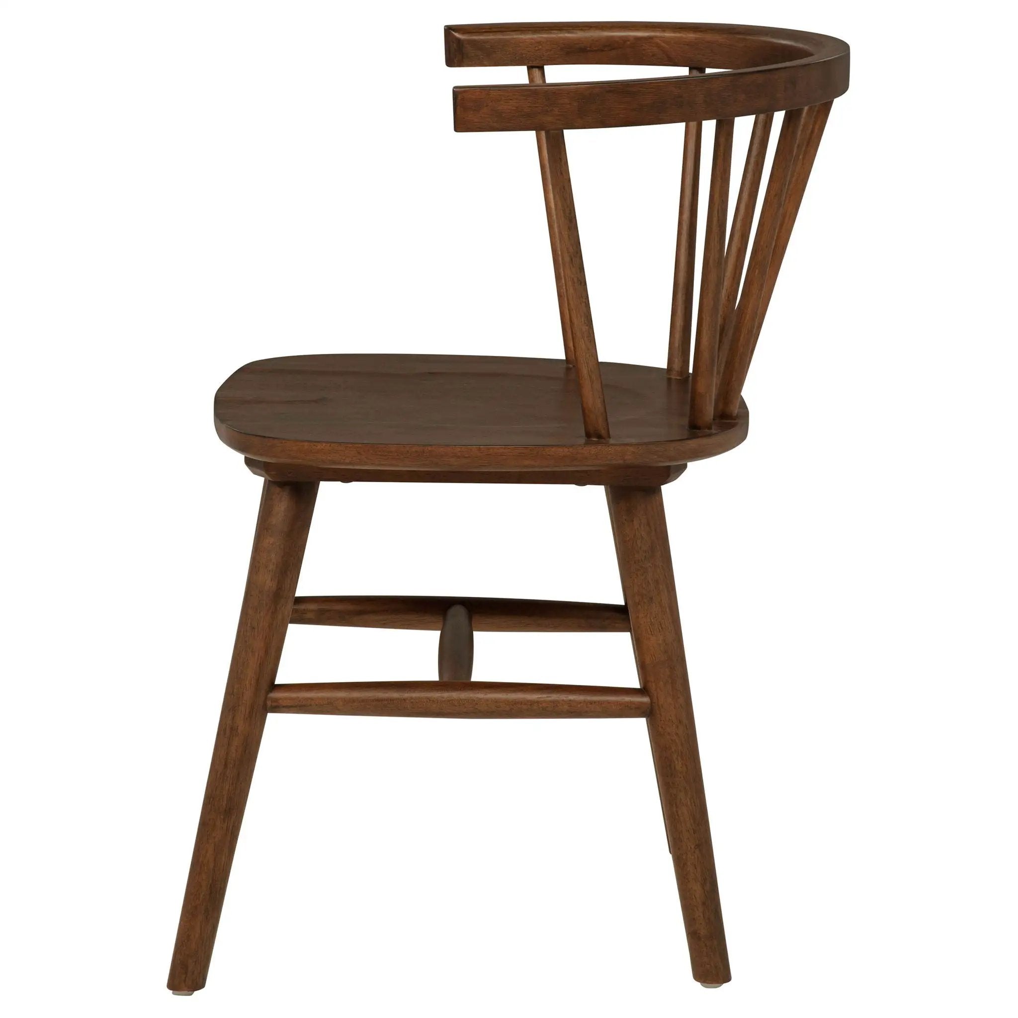 Jeffries Windsor Wood Dining Side Chair Walnut (Set of 2) by Unique Piece Furniture