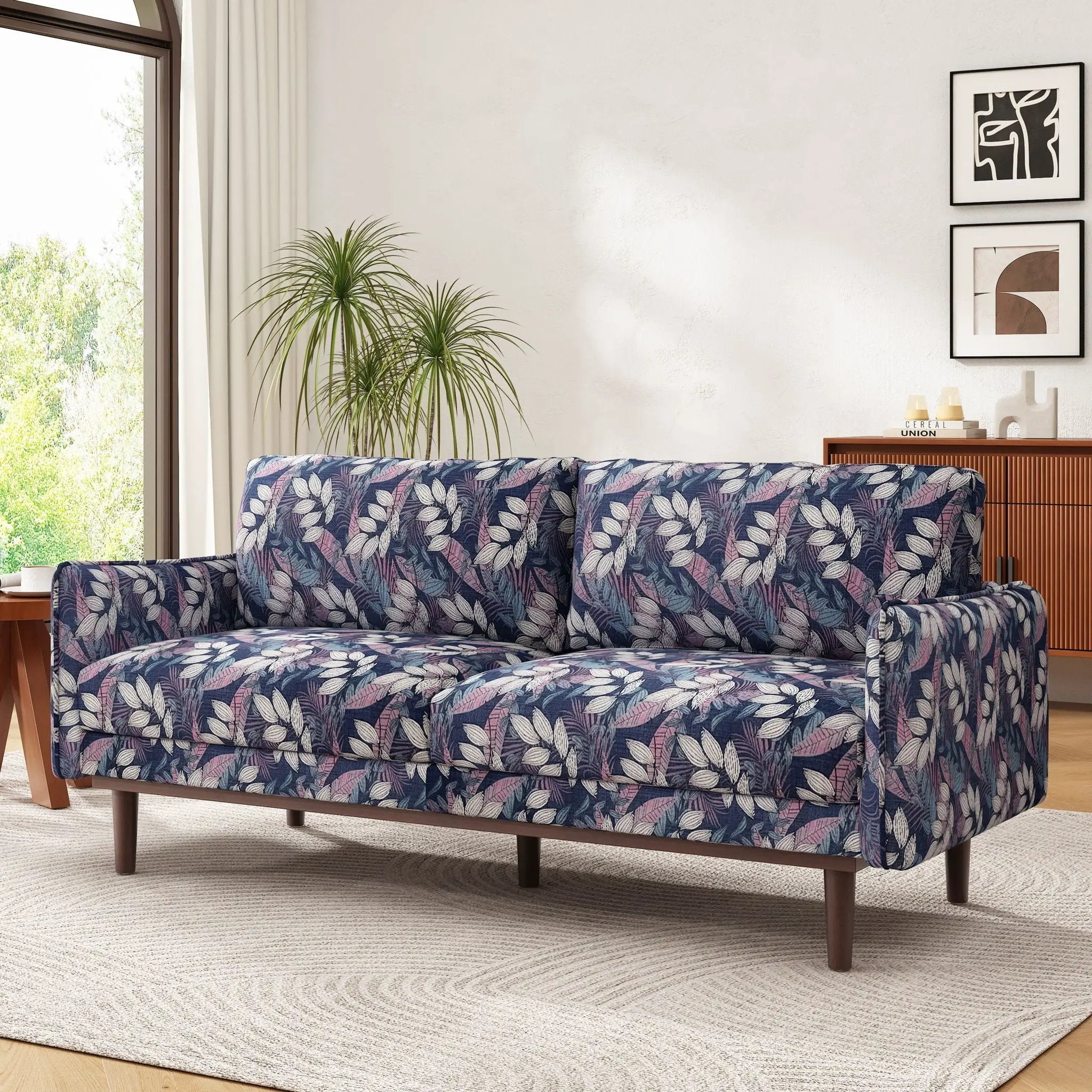 2 Seater Loveseat Sofa With Spacious Seating Area by Unique Piece Furniture