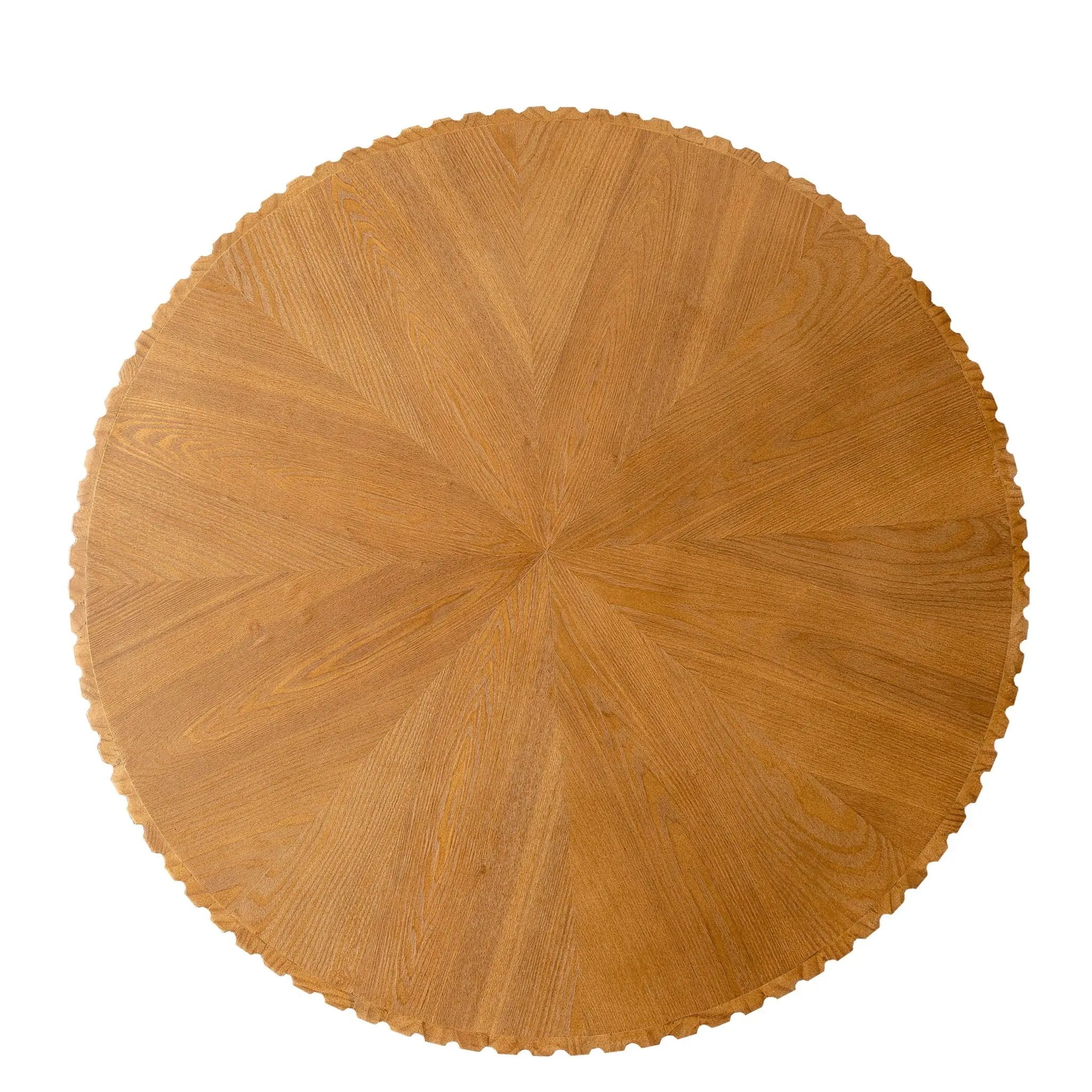Round Retro Coffee With Solid Wood Legs by Unique Piece Furniture