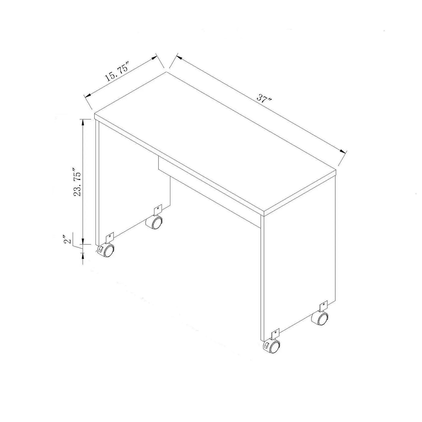 Printer Mobile Stand, Computer Desk, Home Office Desk by Unique Piece Furniture