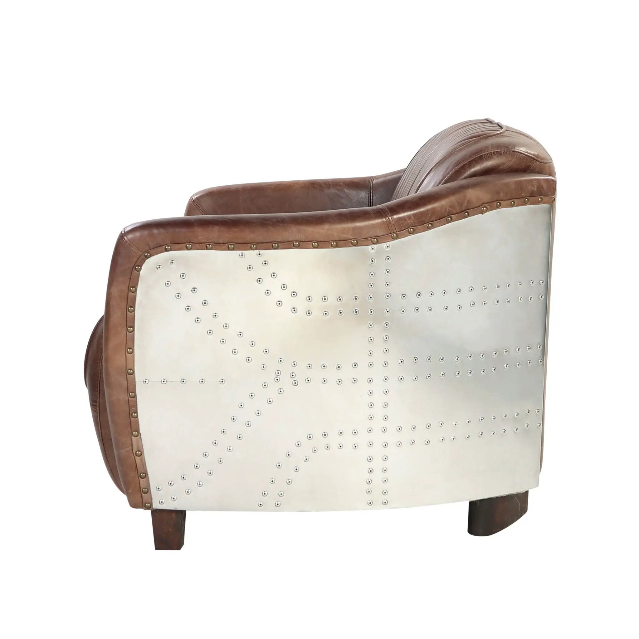 Brancaster - Top Grain Leather Living Room Set - Brown by Unique Piece Furniture
