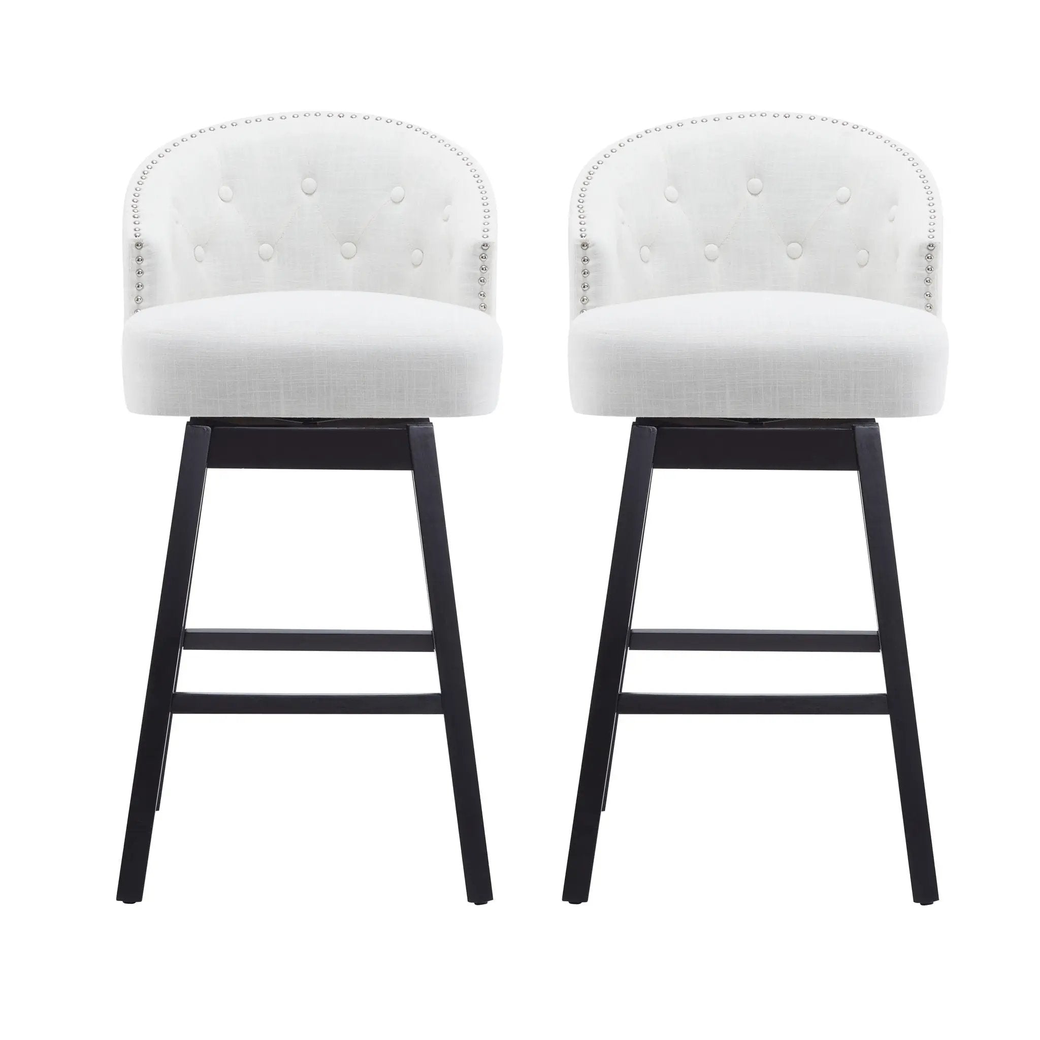 360 Degree Rotation Swivel Counter Stools (Set of 2) by HouseOfZazla
