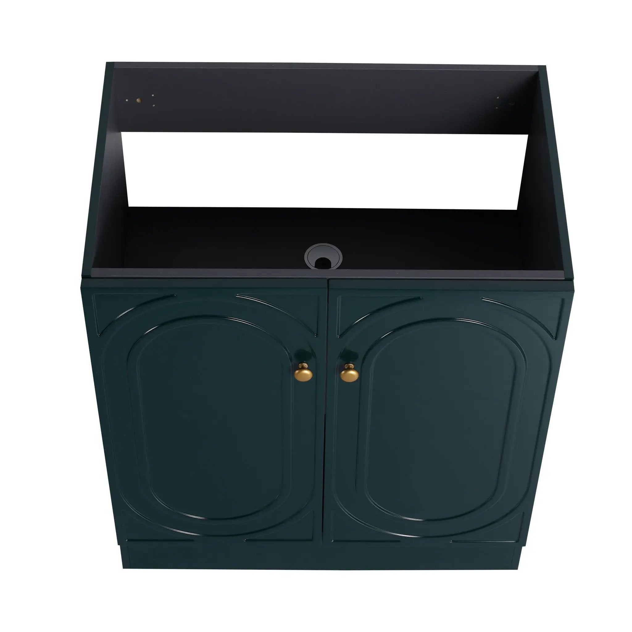 Modern Freestanding Bathroom Vanity With Soft Close Cabinet Doors by HouseOfZazla