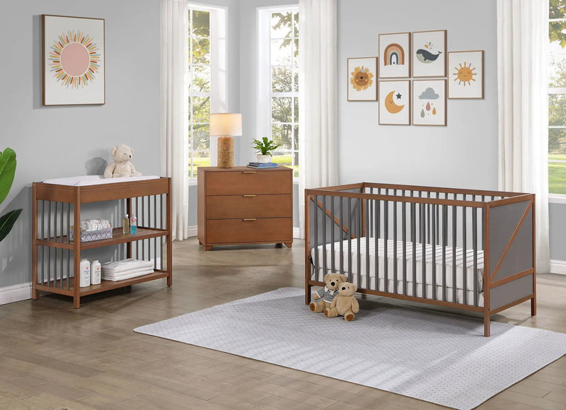 Pixie Zen - 3-in-1 Crib - Walnut by HouseOfZazla