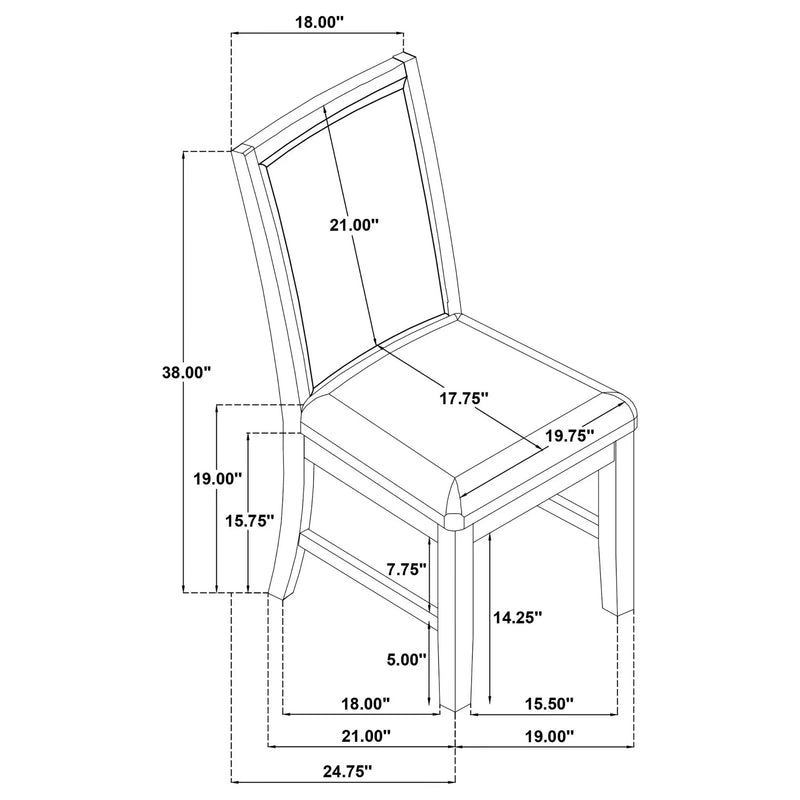 Rectangular Dining Set With Angular Legs by HouseOfZazla
