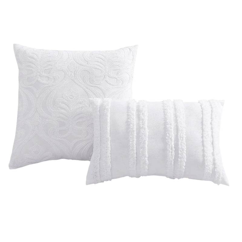 Rhapsody 6 Pc Cotton Clip Jacquard Bedding Ensemble by HouseOfZazla
