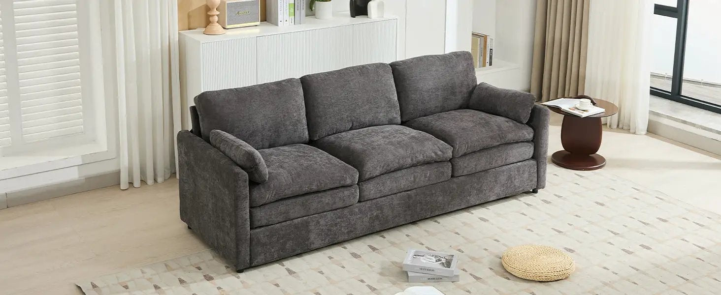 Cozy Upholstered Oversized 3-Seater Cloud Sofa by BLAKHOM