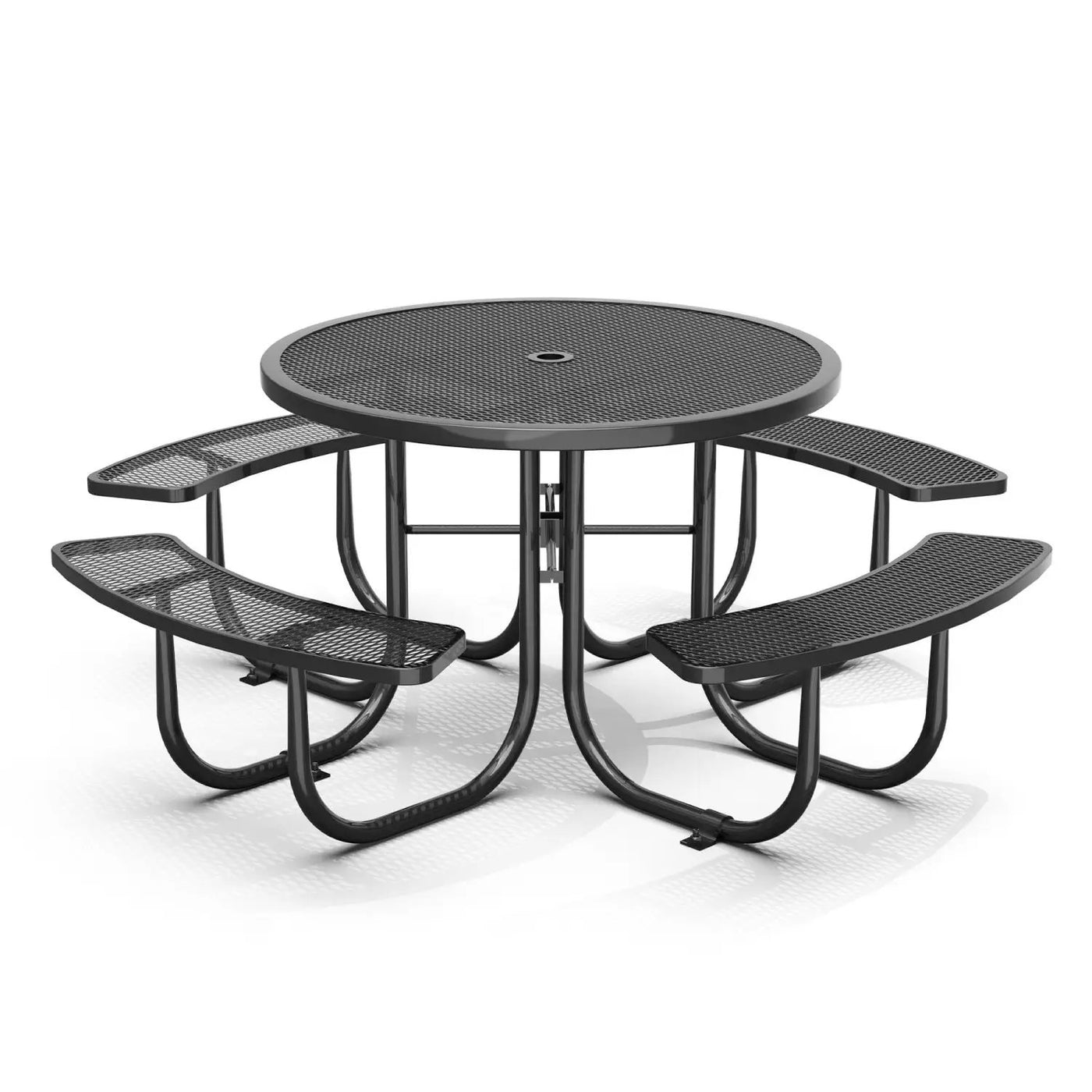 46" Round Picnic Table With Umbrella Hole by Chery Industrial