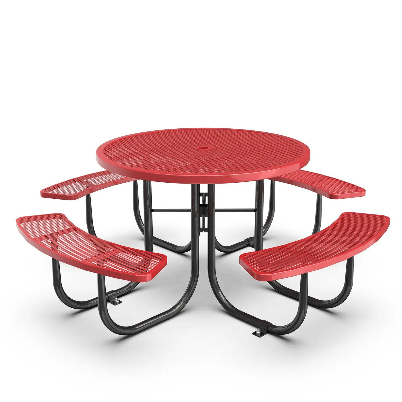 46" Round Picnic Table With Umbrella Hole by Chery Industrial