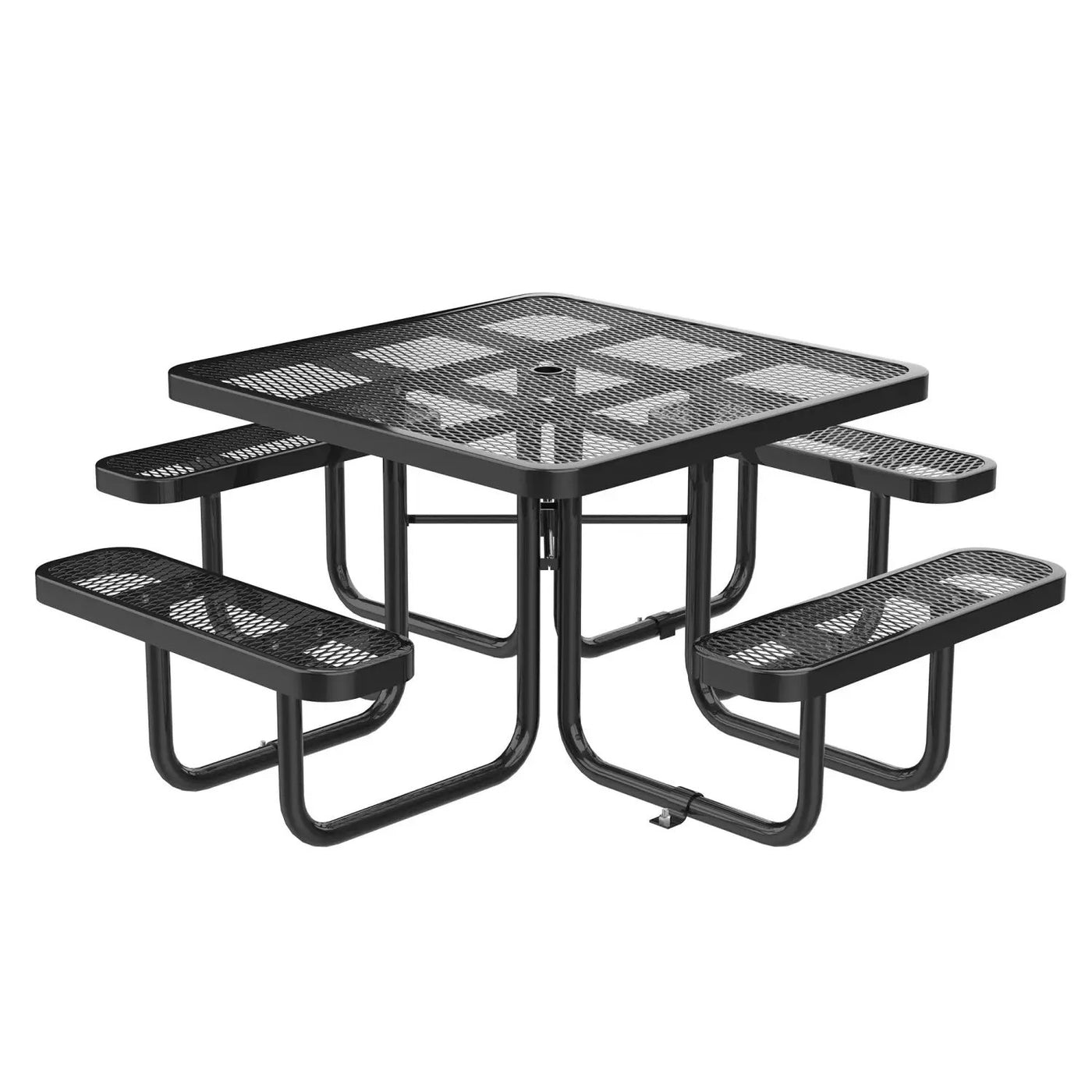 46" Square Picnic Table With Umbrella Hole by Chery Industrial