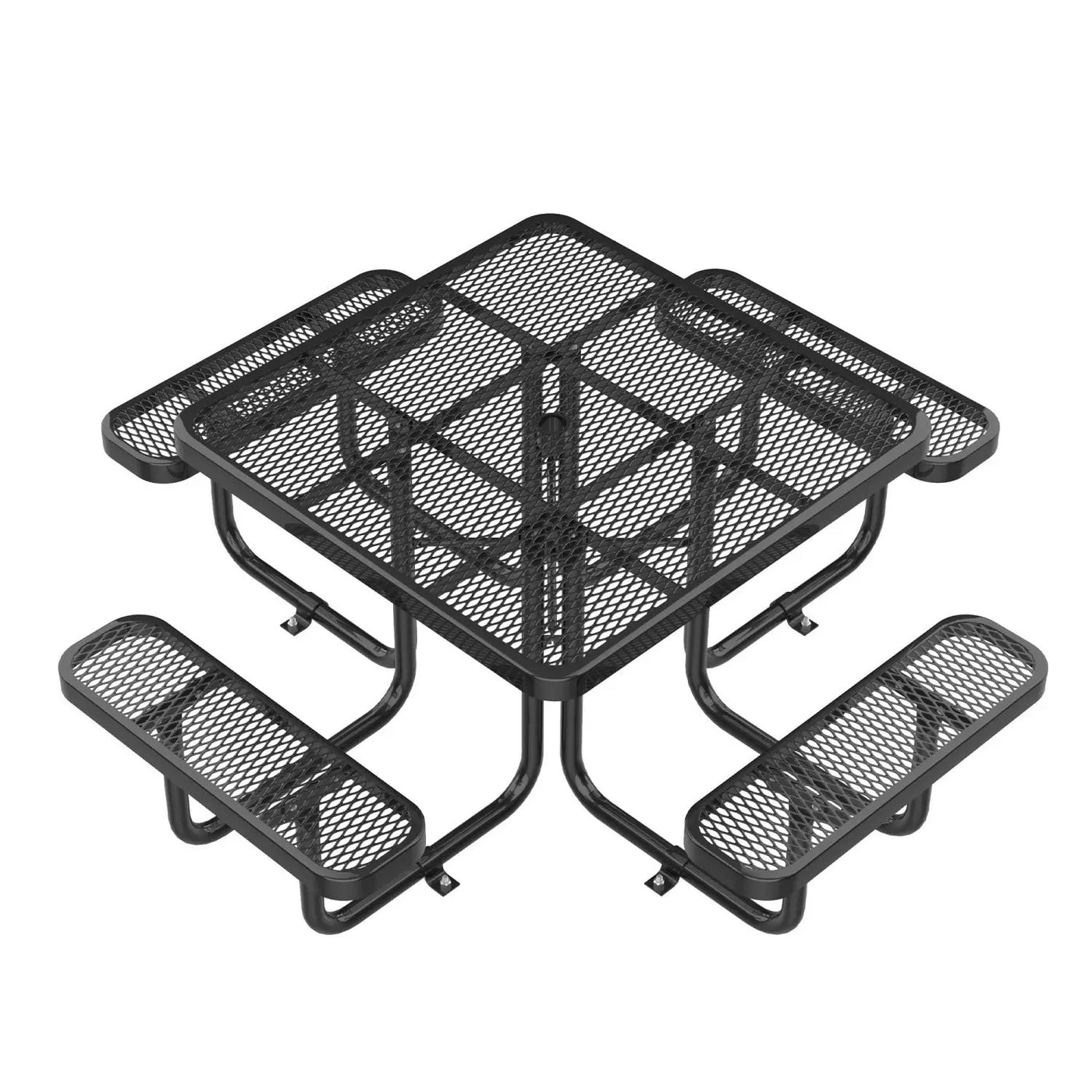 46" Square Picnic Table With Umbrella Hole by Chery Industrial