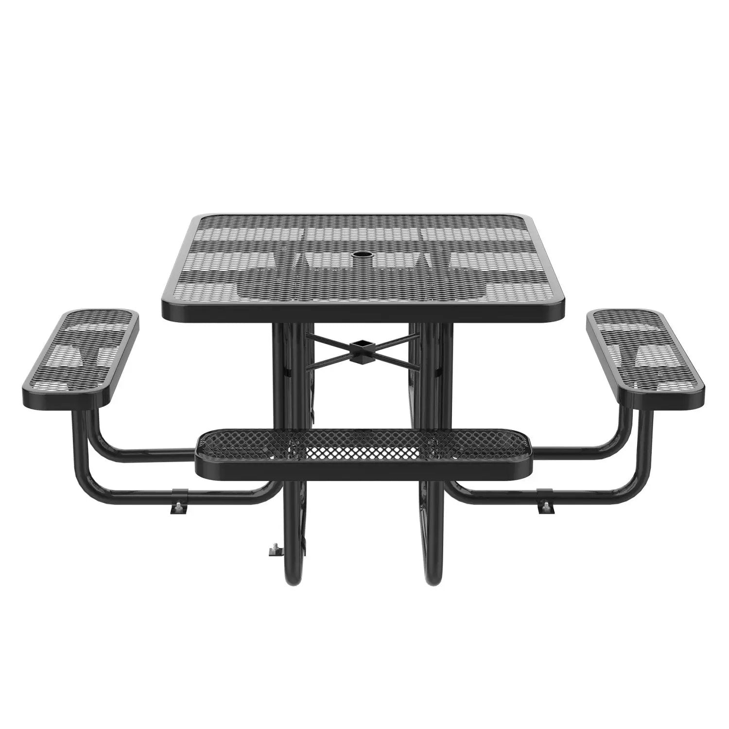 46" Square Picnic Table With Umbrella Hole by Chery Industrial