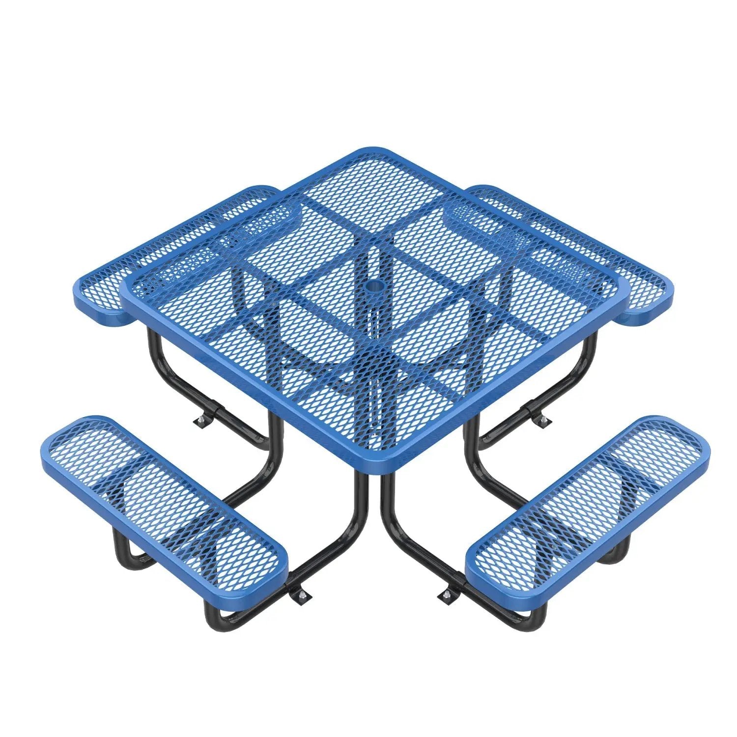 46" Square Picnic Table With Umbrella Hole by Chery Industrial