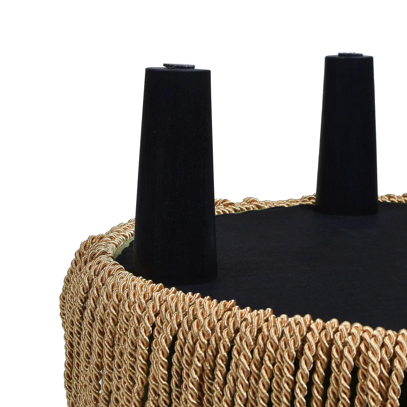 Yolanda - Round Upholstered Accent Ottoman by HouseOfZazla