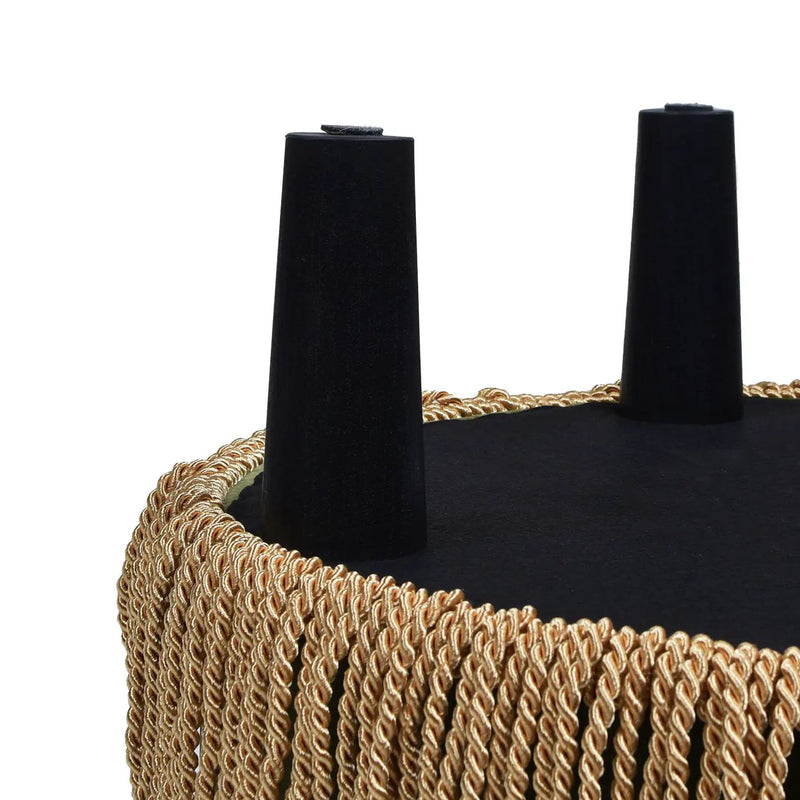 Yolanda - Round Upholstered Accent Ottoman by HouseOfZazla