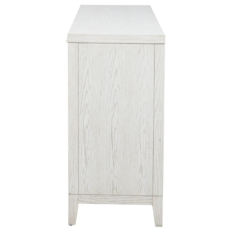 Marielle 6-drawer Bedroom Dresser Distressed White by Unique Piece Furniture