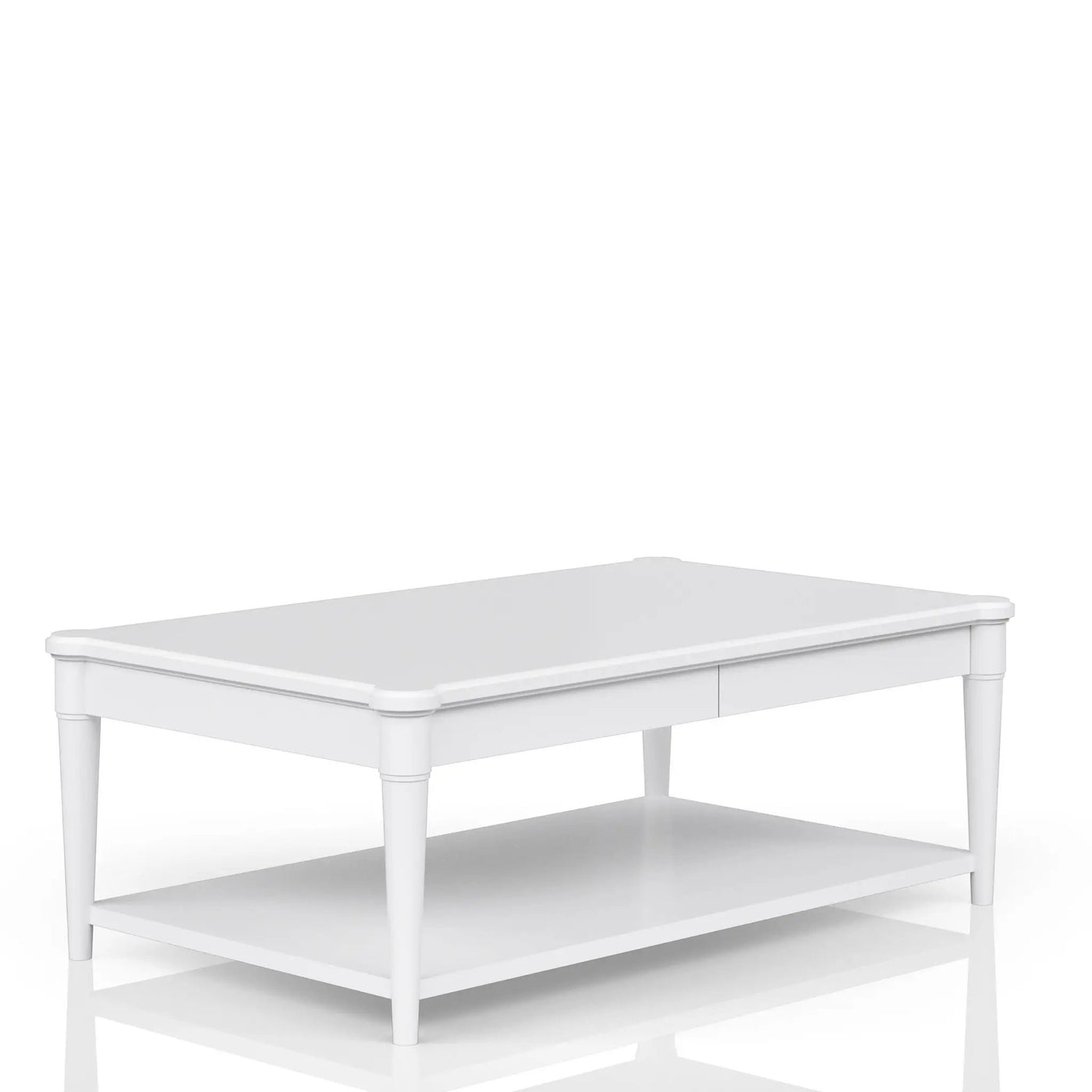 Cocktail Table With Two Storage Drawers And Casters by Unique Piece Furniture