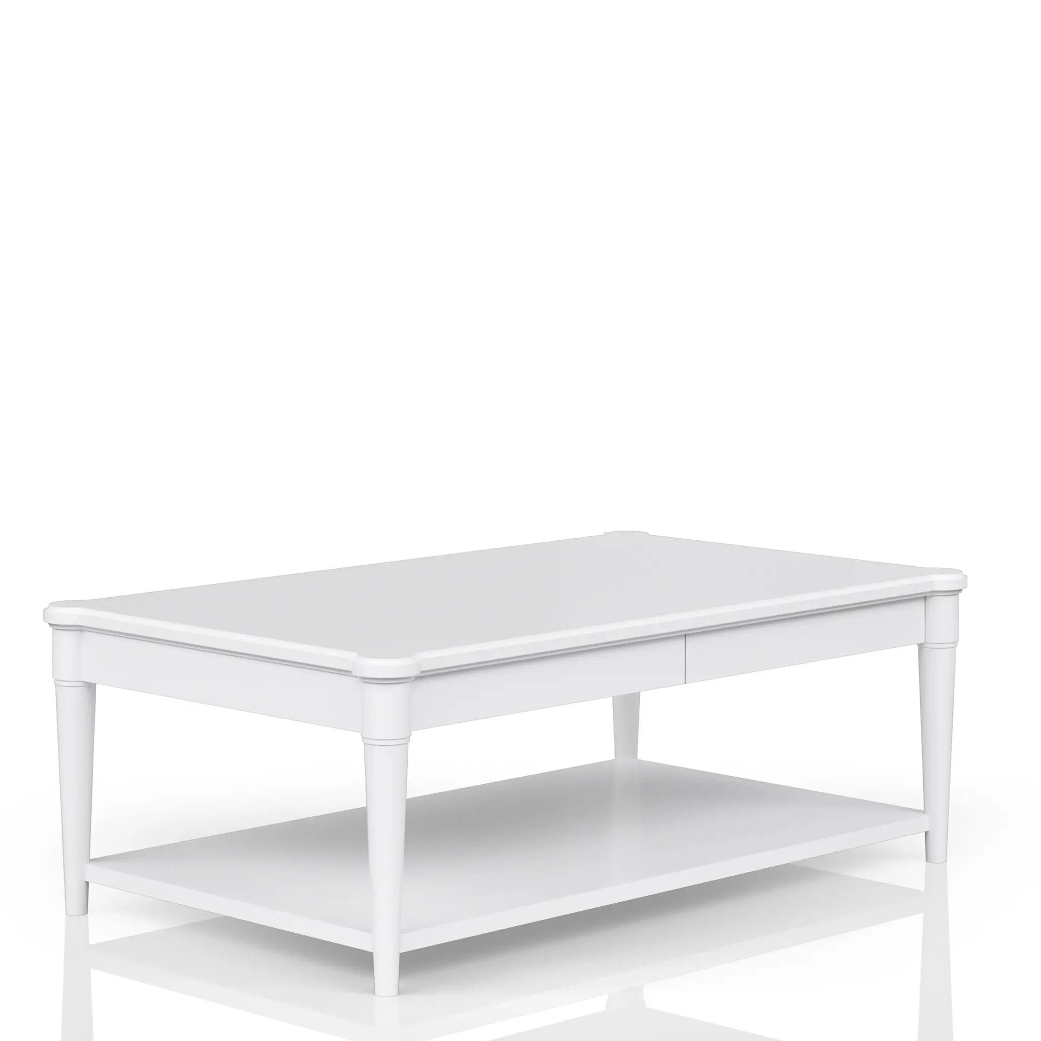 Cocktail Table With Two Storage Drawers And Casters by Unique Piece Furniture