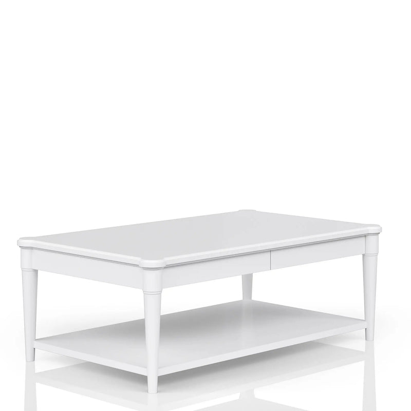 Cocktail Table With Two Storage Drawers And Casters by HouseOfZazla