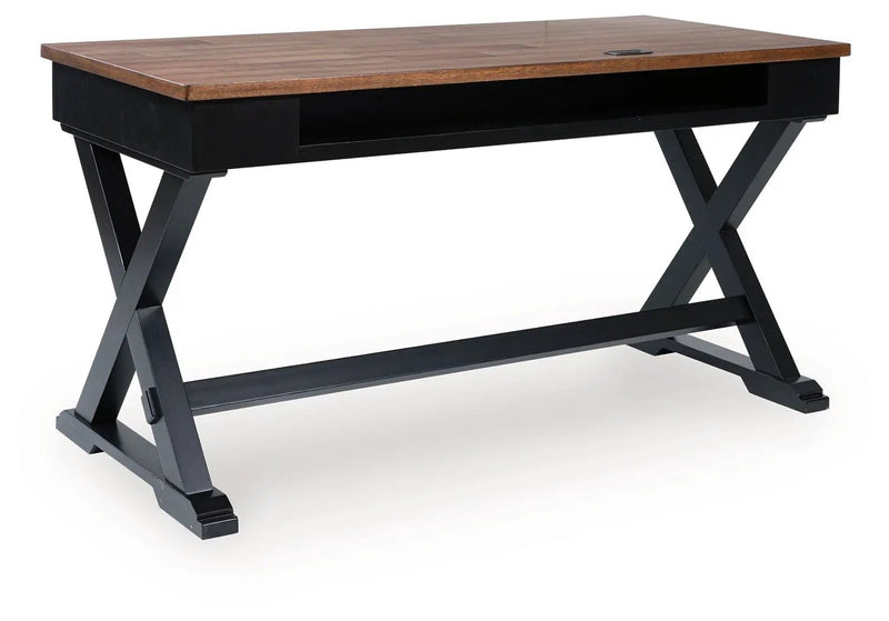 Wildenauer - Home Office Desk - Brown / Black by Unique Piece Furniture
