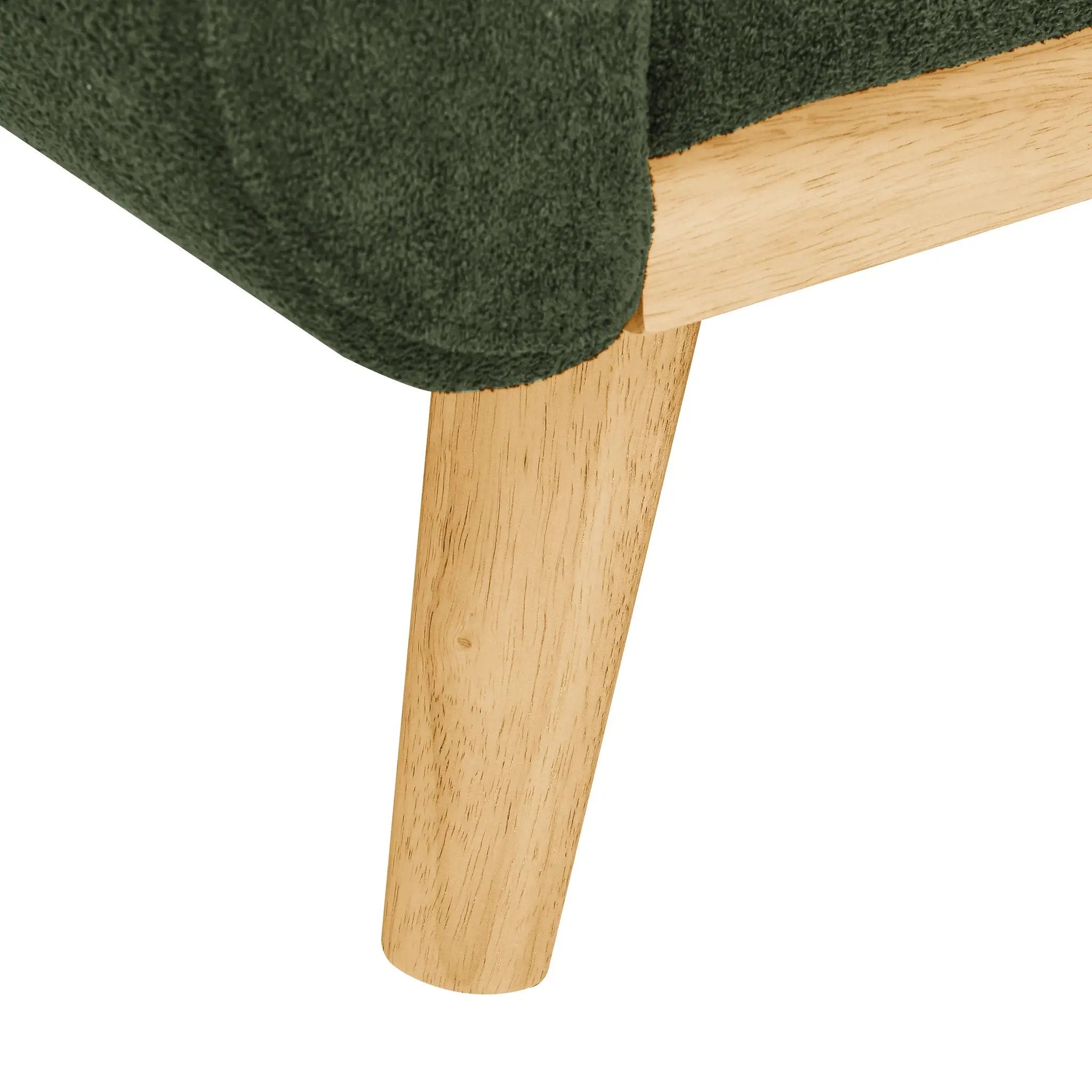 67.7" Wide Mid-Century Modern Upholstered Tufted Loveseat Sofa With Wooden Legs by HouseOfZazla