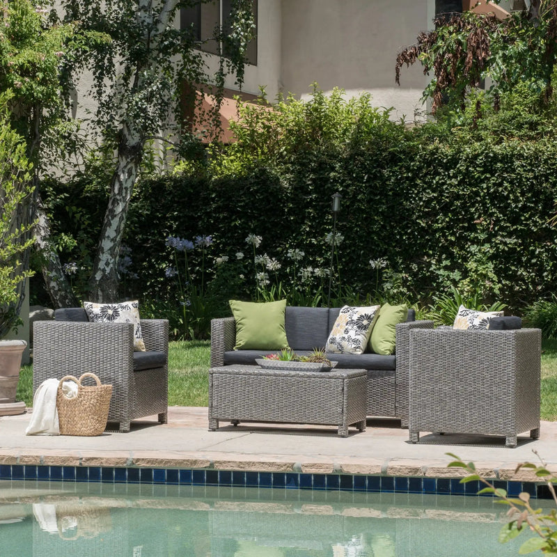 Puerta 4-Piece Outdoor Furniture Set by HouseOfZazla