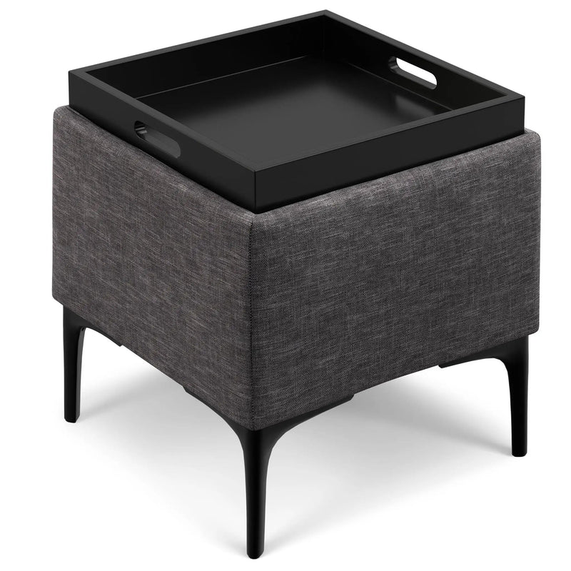 Natasha - Multifunctional Storage Ottoman With Tray by Unique Piece Furniture