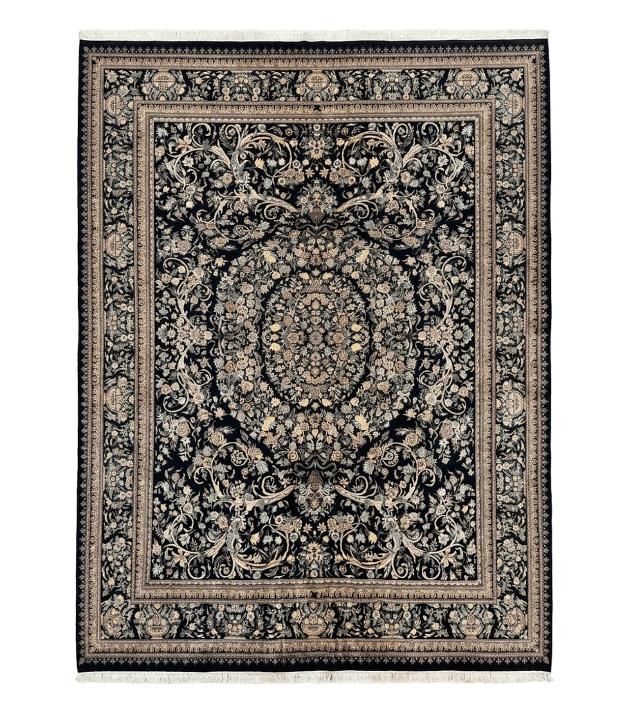 Pak Persian Rug 10x14, Elegant Floral Carpet, Fine 225 KPSI by Jewel Rugs