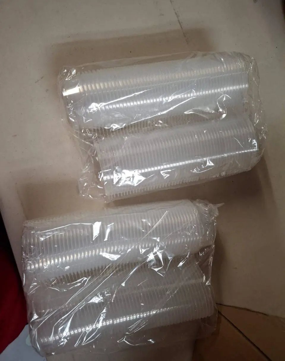 Open Box Didaey 300 Pcs 2 oz Plastic Dressing Containers Clear Portion Cups Small Condiment Containers with Lids Hinged Airtight Souffle Cups Disposab by Selzalot