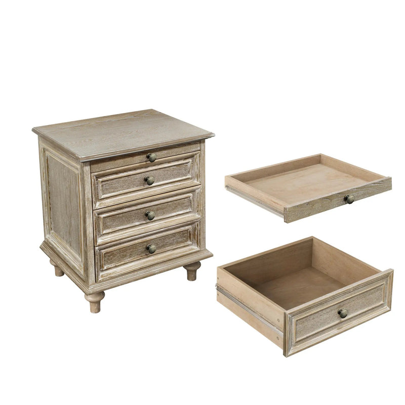 Farmhouse Nightstands with 4 Drawers and Pull-Out Shelf by HouseOfZazla