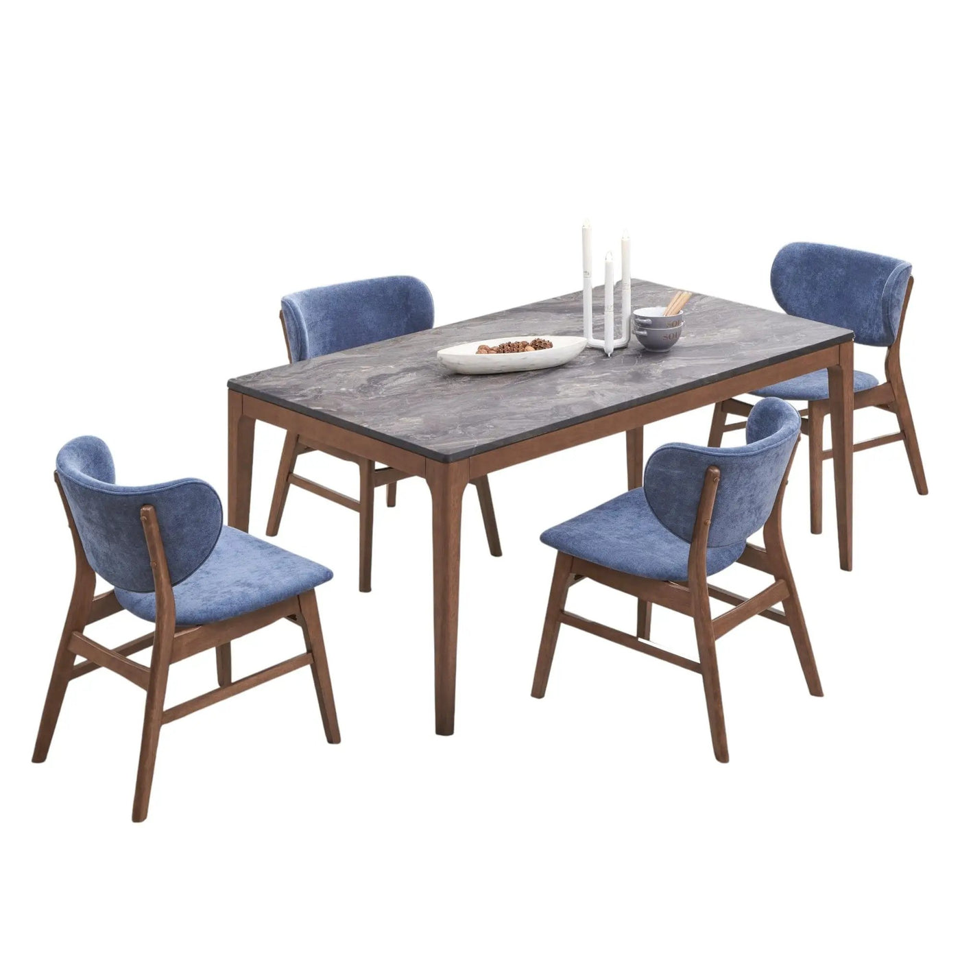 Bevis - 5 Piece Dining Set by HouseOfZazla