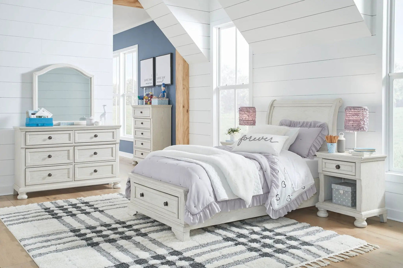 Robbinsdale - Youth Sleigh Storage Bedroom Set by Unique Piece Furniture