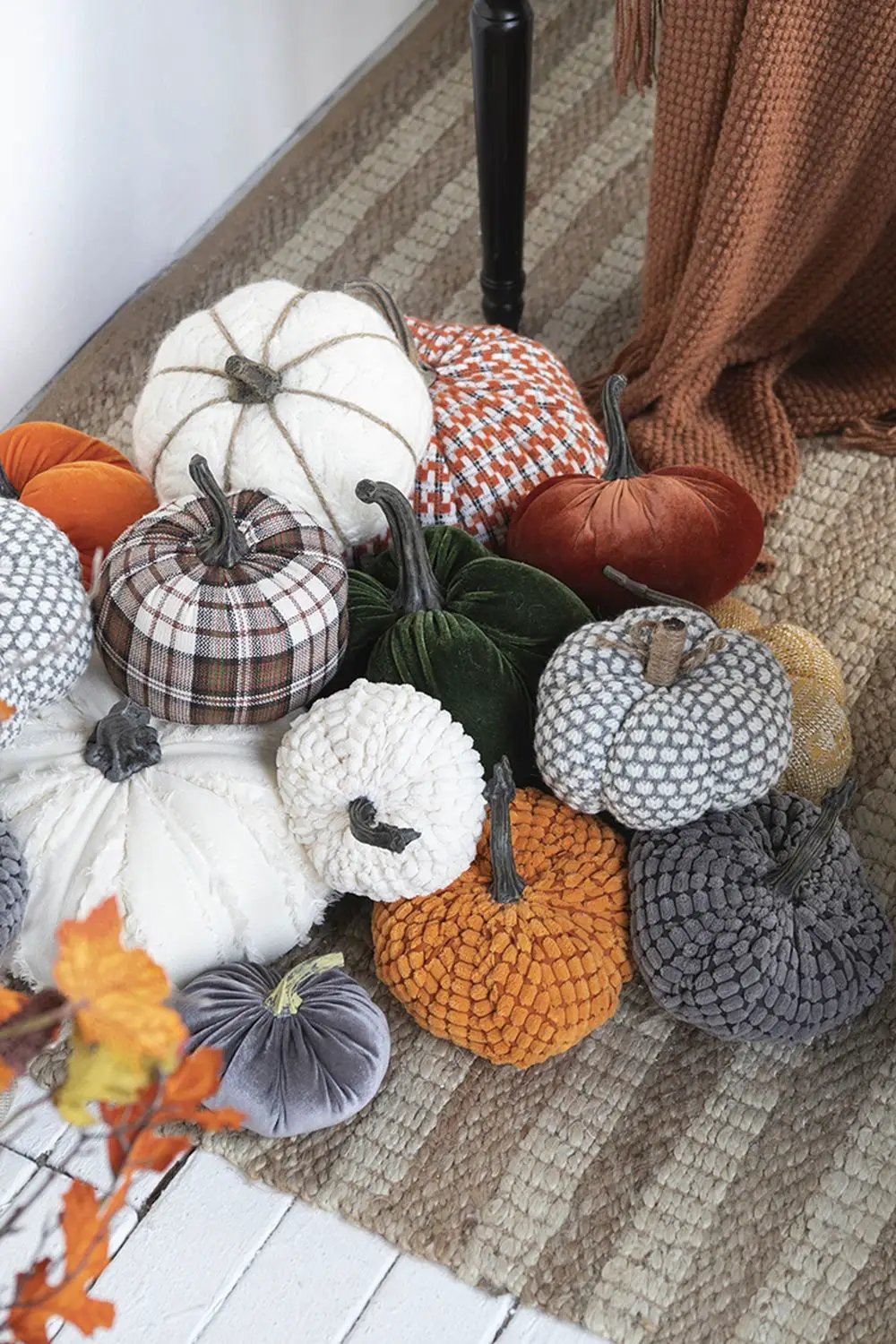 Weighted Pumpkin Ornament Decor For Holiday Harvest Festival Fall Festival & Thanksgiving by HouseOfZazla