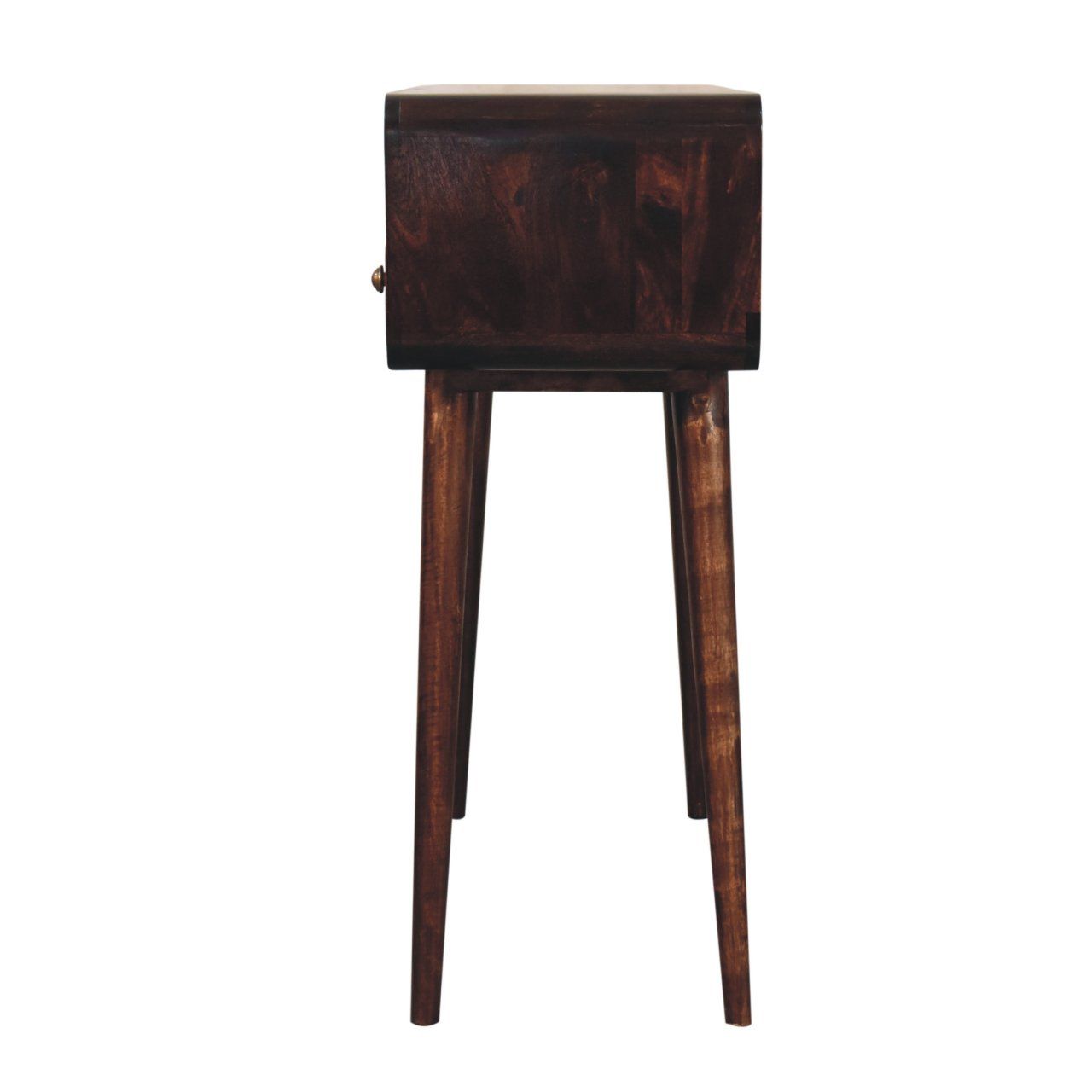 Solid Wood Curved Console Table by HouseOfZazla