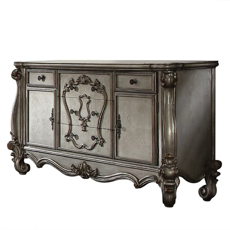 Versailles - Dresser - Antique Platinum Finish by Unique Piece Furniture