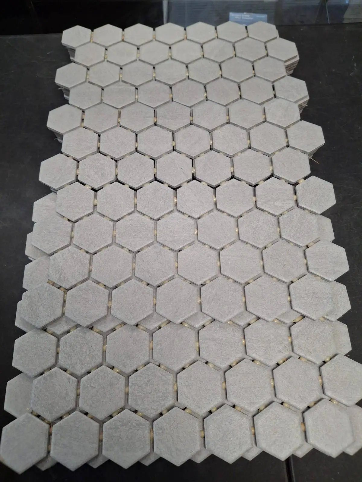 Open Box Daltile Nova Falls Gray 10 in. x 12 in. Glazed Ceramic Hexagon Mosaic Tile (9.72 sq. ft./Case) by Selzalot
