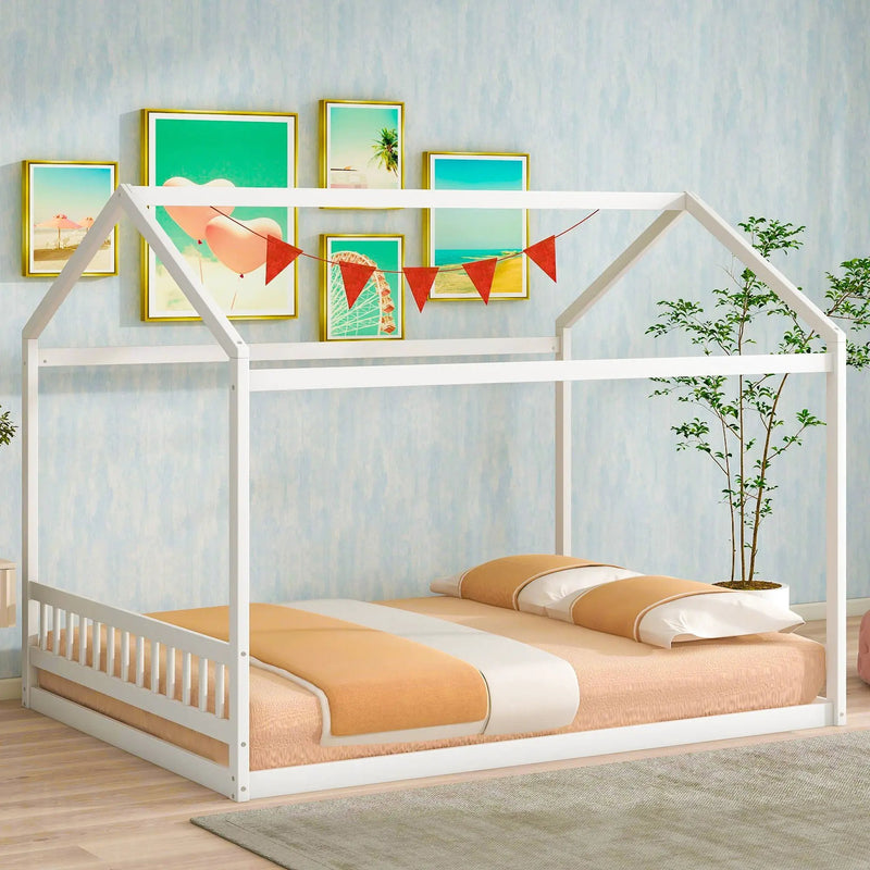 Wooden House Bed With Headboard by Unique Piece Furniture