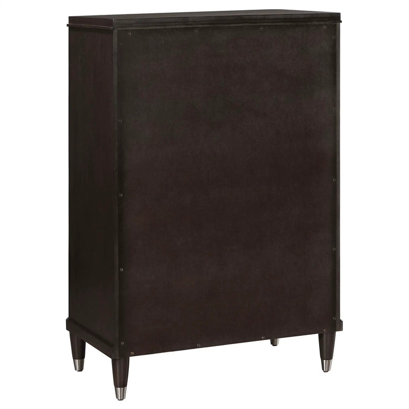 Niguel - 5 Drawer Chest Storage Furniture - Brown by HouseOfZazla