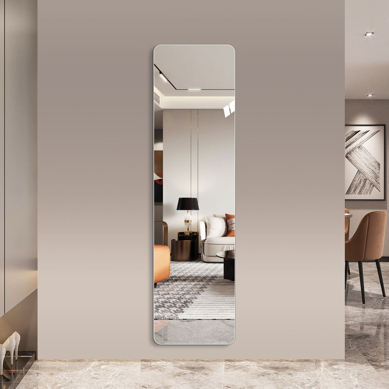 Full Body Round Corner Mirror For Living Room by HouseOfZazla