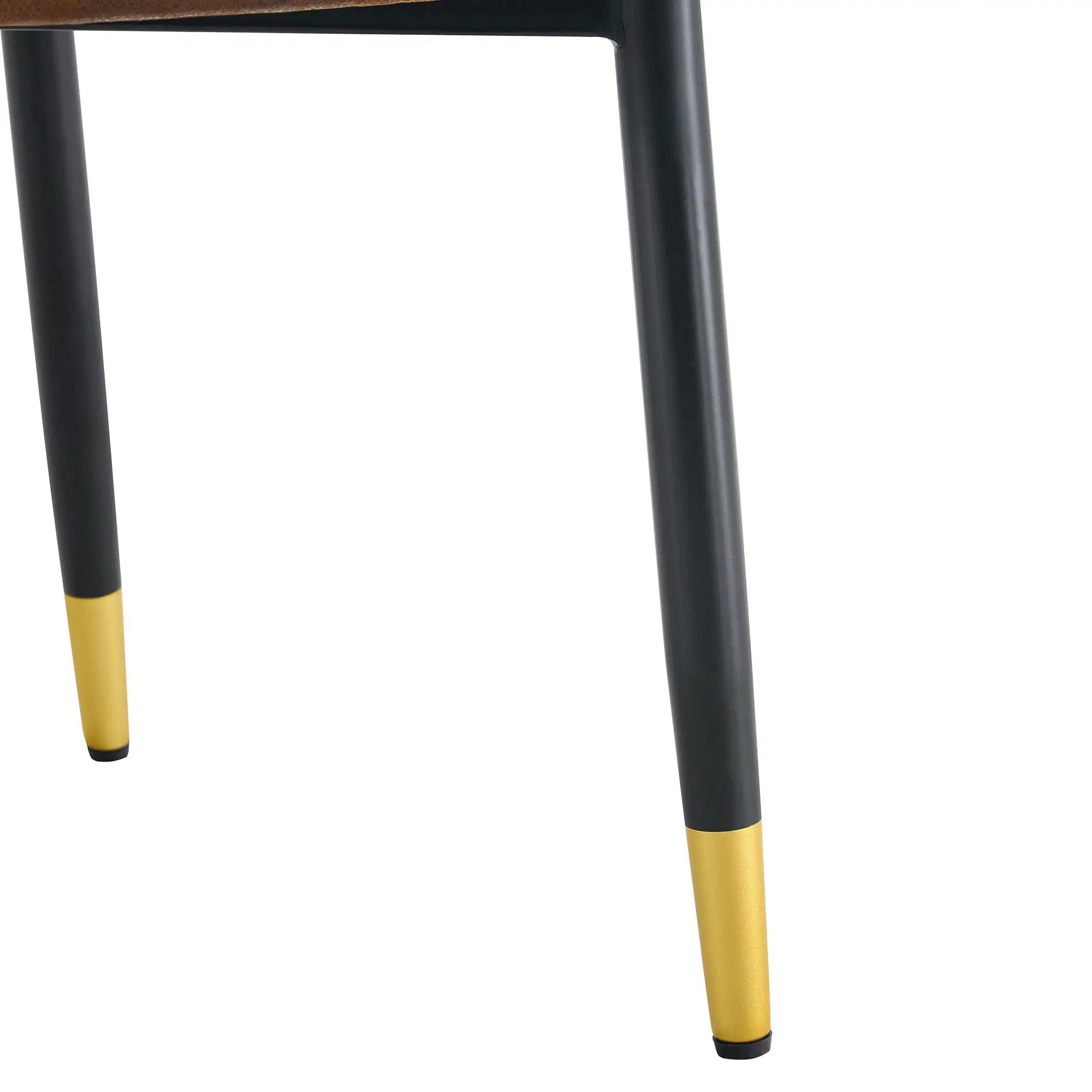 Modern Dining Chairs With Sleek Backrest and Metal Legs by HouseOfZazla