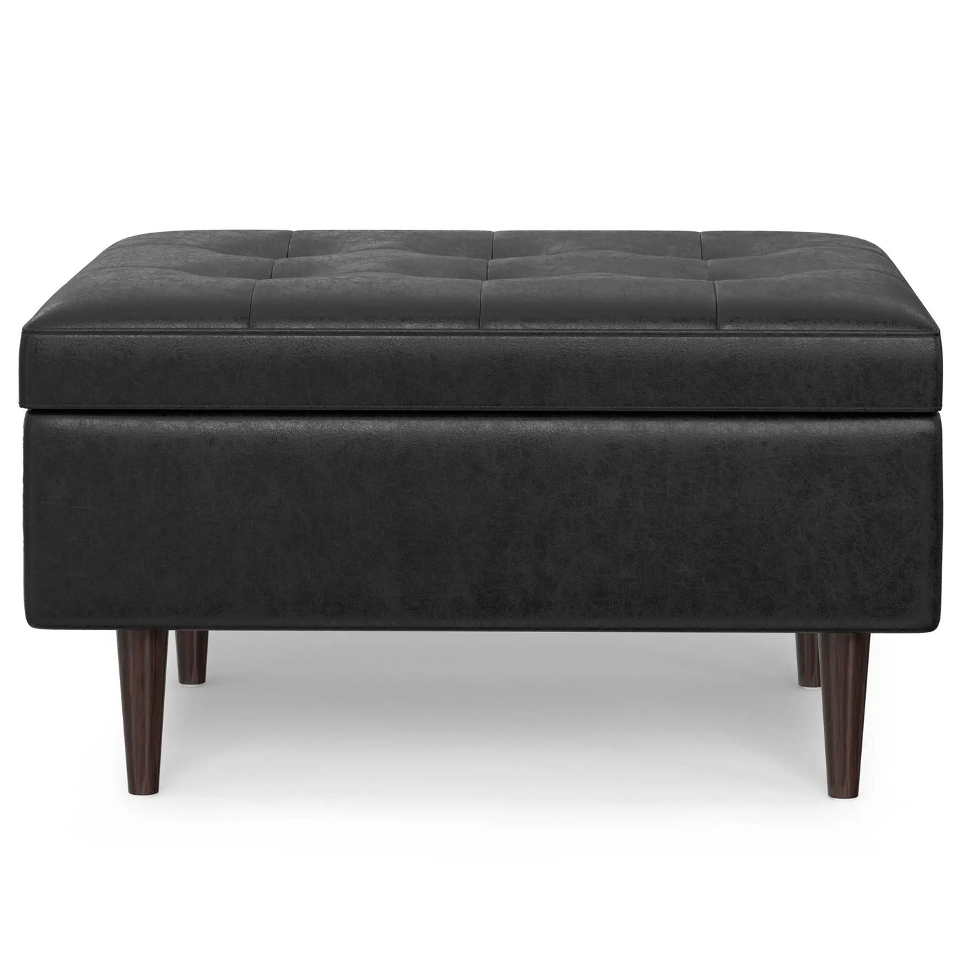 Shay - Large Square Coffee Table Storage Ottoman Mid-Century Style by Unique Piece Furniture